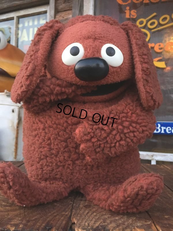 画像1: 70s Vintage Muppet Show Rowlf Hand Puppet Doll (AL733)