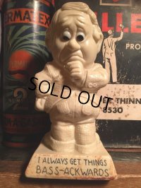 70s Vintage Message Doll / I ALWAYS GET THINGS BASS-ACKWARDS (AL8684) 