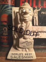 70s Vintage Message Doll / WORLD'S BEST SALESMAN (AL8654) 