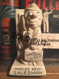 70s Vintage Message Doll / WORLD'S BEST SALESMAN (AL8654) 