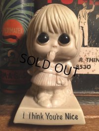 70s Vintage Message Doll / I THINK YOU'RE NICE (AL8712) 