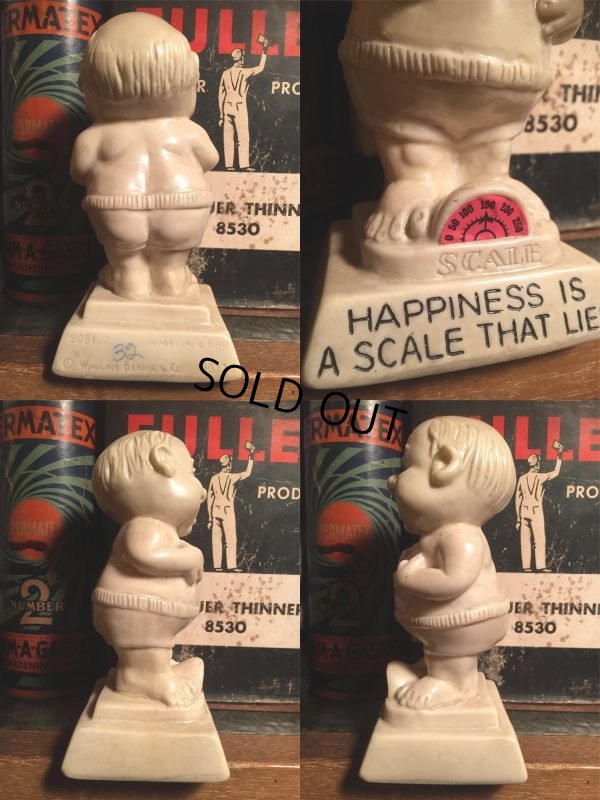 画像2: 70s Vintage Message Doll / HAPPINESS IS A SCALE THAT LIES (AL8703) 