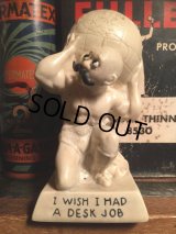 70s Vintage Message Doll / I WISH I HAD A DESK JOB (AL8752) 
