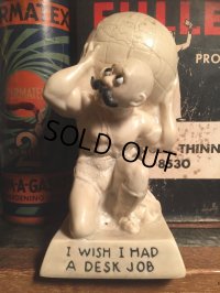 70s Vintage Message Doll / I WISH I HAD A DESK JOB (AL8752) 