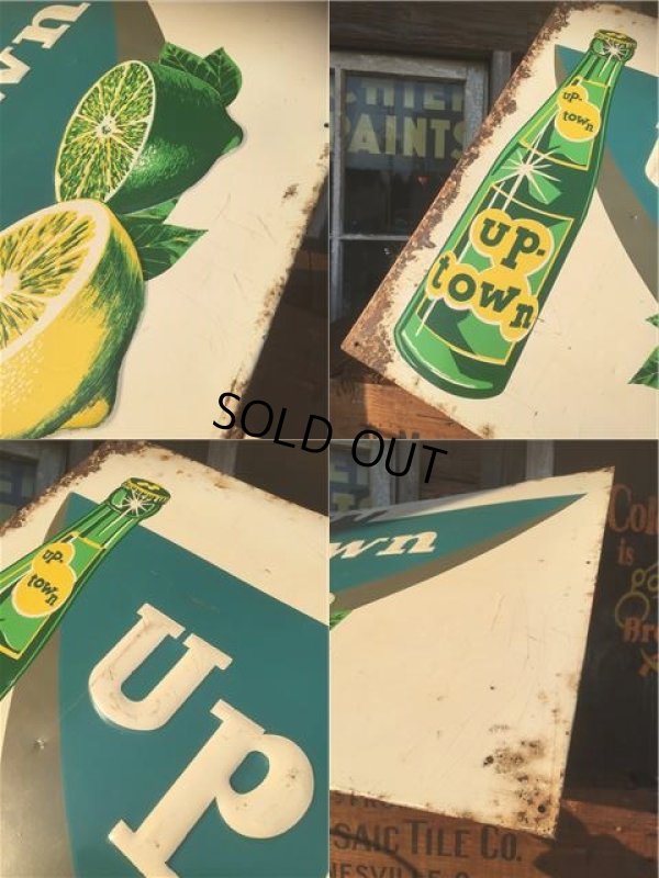 画像2: Vintage Uptown Soda  Embosed Sign (AL709)