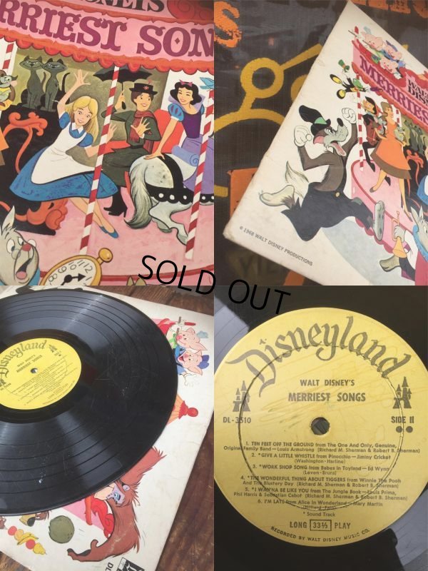 画像3: SALE Vintage LP Disney Merriest Songs (AL8939) 