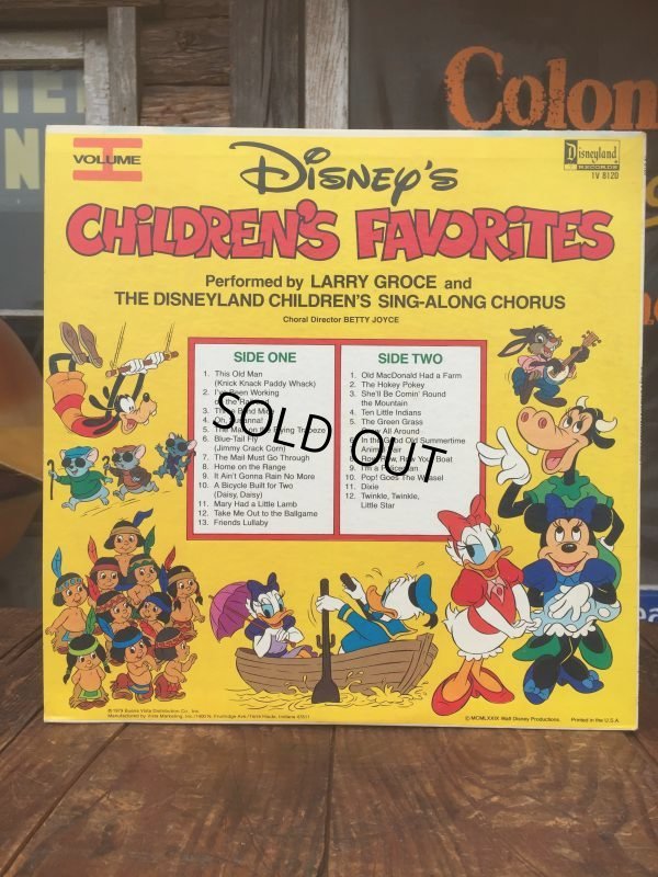 画像2: 70s Vintage LP Disney Children's Favorites Vol.1 (AL8959) 