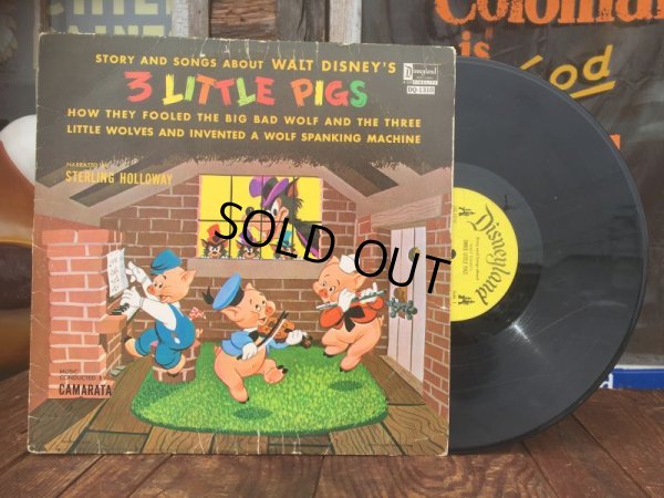 画像1: SALE 60s Vintage LP Disney 3 Little Pigs (AL8957) 