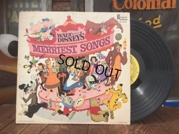 画像1: SALE Vintage LP Disney Merriest Songs (AL8939) 