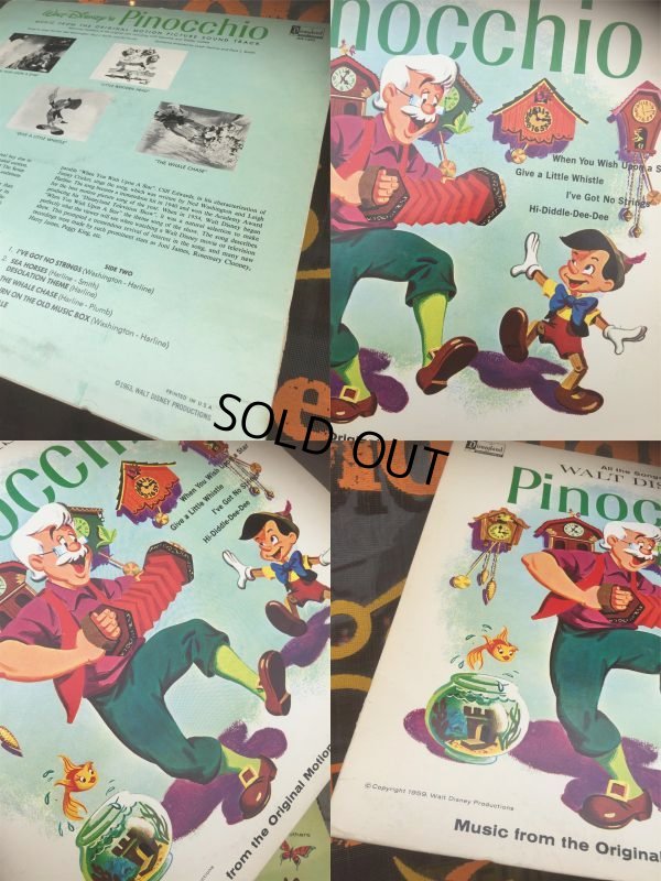 画像3: 60s Vintage LP Disney Pinocchio (AL9038) 