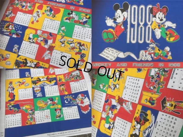 画像3: Vintage Calendar Disney Mickey & Friends in 1988 (AL773)