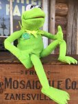 画像1: SALE 90s Vintage Muppets Kermit the Frog 30th Talking Doll (AL793) (1)