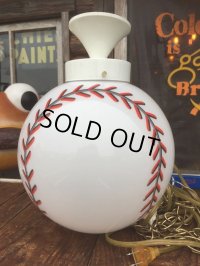 Vintage Baseball Milk Glass Swag Lamp (AL804)