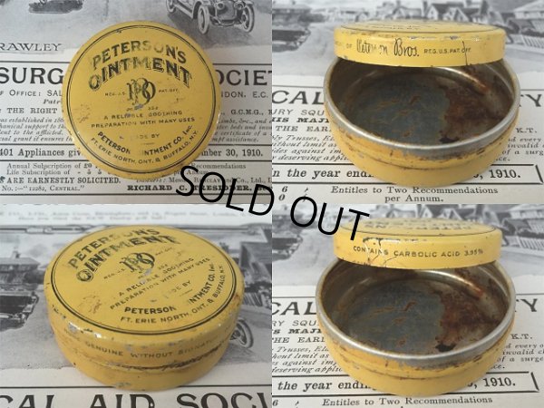 画像3: Vintage Peterson's Ointment Can (AL816) 