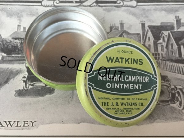 画像1: Vintage WatkinsMenthol Camphor Ointment Can (AL815) 