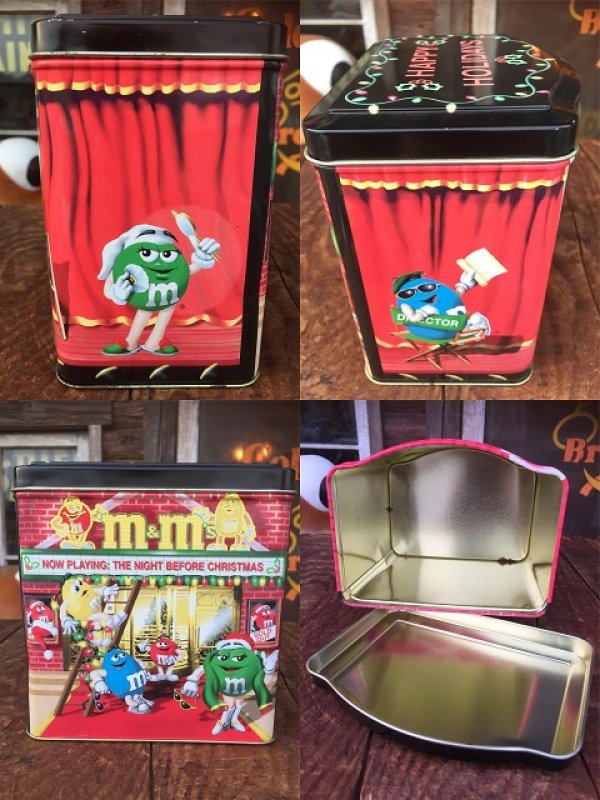 画像2: Vintage M&M's Tin Can Happy Holidays (AL820)