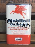 Vintage Mobiloil Outboard Motor Oil 1 quart Pegasus Can (AL852) 