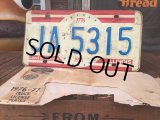 70s Vintage Lisence Plate JA 5315 (AL872)