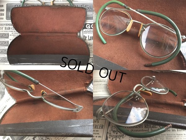 画像3: 〜50s Vintage American Optical Metal Glasses Case (AL880)