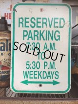 Vintage Parkig Sign "Reserved Parking..." (AL879)