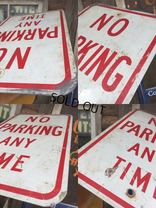 画像3: Vintage Parkig Sign "No Parking Any Time" (AL876)