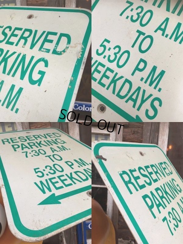 画像3: Vintage Parkig Sign "Reserved Parking..." (AL879)