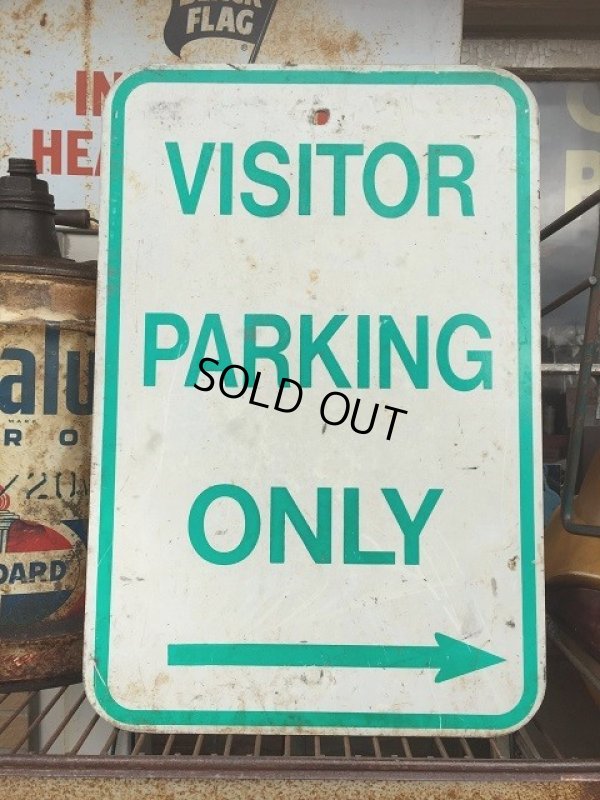 画像1: Vintage Parkig Sign "Visitor Parking Only" (AL878)