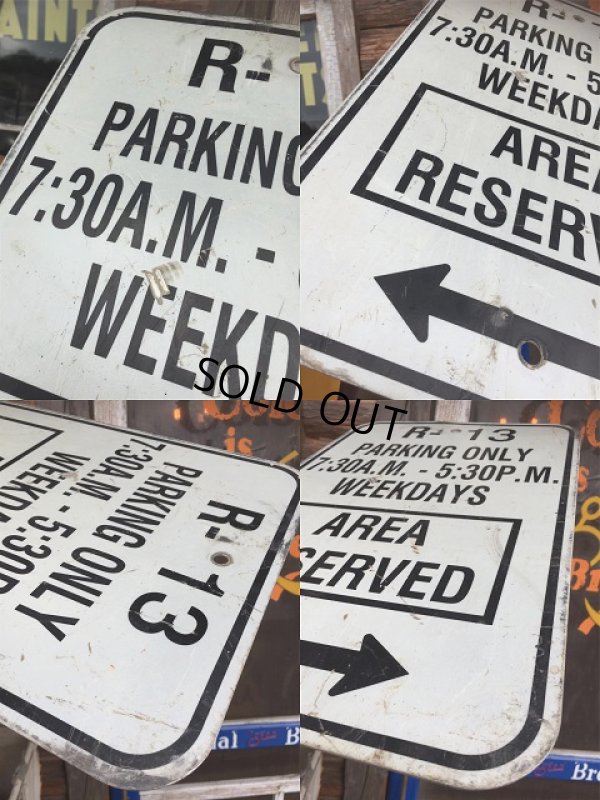 画像3: Vintage Parkig Sign "R-13 Parking Only..." (AL877)