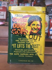 Vintage Asco GIT UM Dust Cloth Can (AL880)