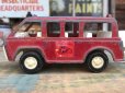 画像1: 70s Vintage TootsieToy Die Cast Mini Car fire chief Van (AL888) (1)
