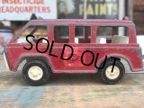 70s Vintage TootsieToy Die Cast Mini Car fire chief Van (AL888)