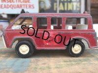 70s Vintage TootsieToy Die Cast Mini Car fire chief Van (AL888)