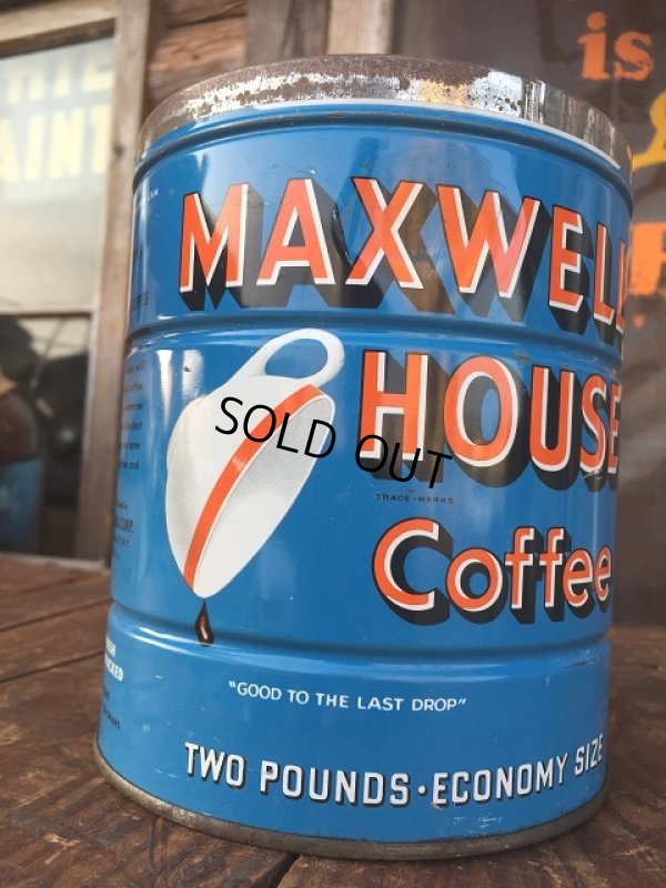 画像1: Vintage Maxwell House Coffee Can Two Pounds (AL895)