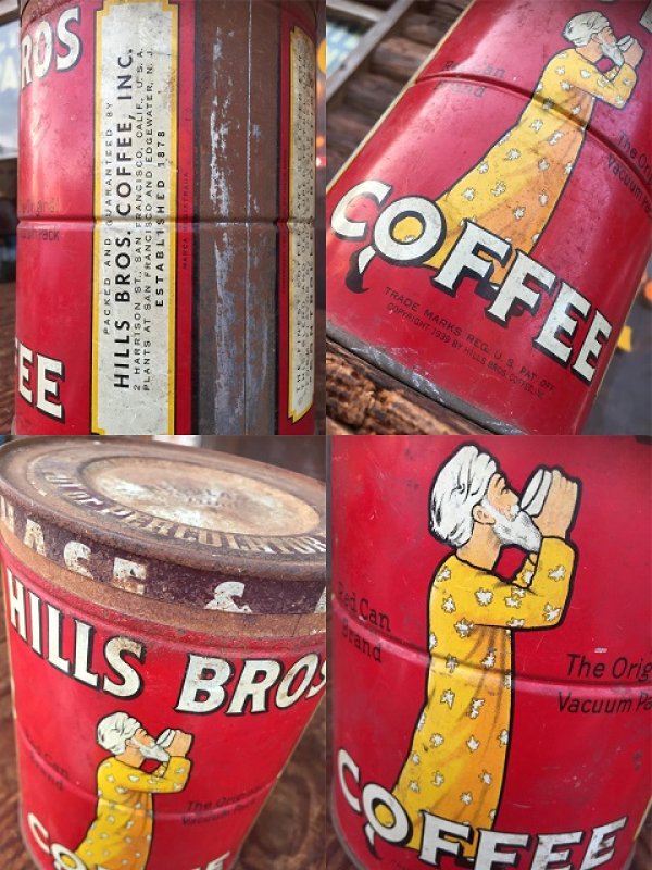 画像3: Vintage Hills Bros Coffee Can S (AL902)