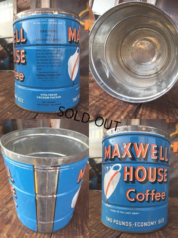 画像2: Vintage Maxwell House Coffee Can Two Pounds (AL895)