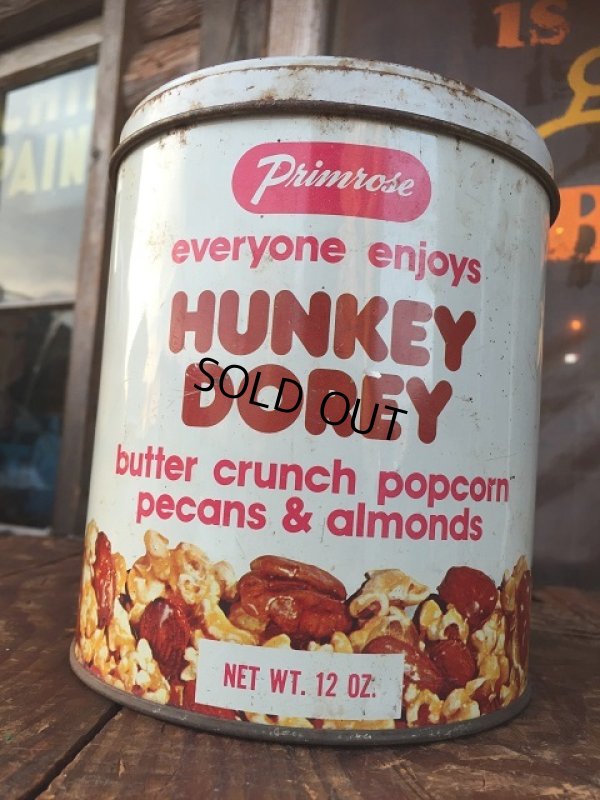 画像1: Vintage Hunkey Dorey Popcorn Tin Can (AL901)