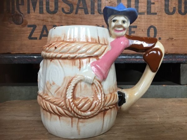 画像1: 60s Vintage Cowboy 3D Mug  (AL909)