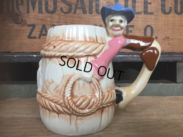 画像1: 60s Vintage Cowboy 3D Mug  (AL909)