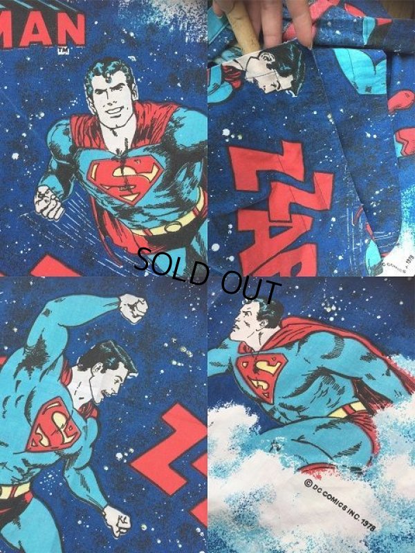 画像3: 70s Vintage Dc Comics Superman Curtain (AL912)