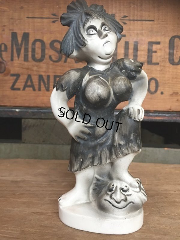 画像1: Vintage Weird People Ceramic Statue (AL910)