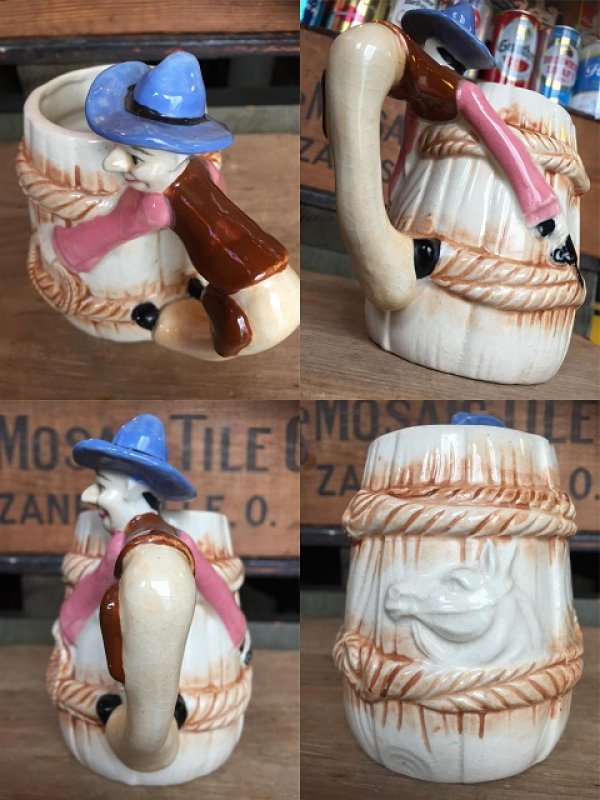 画像2: 60s Vintage Cowboy 3D Mug  (AL909)