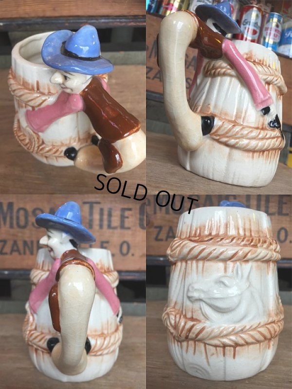画像2: 60s Vintage Cowboy 3D Mug  (AL909)