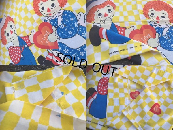 画像4: 70s Vintage Pillow Case /  Raggedy Ann＆Andy (AL922)