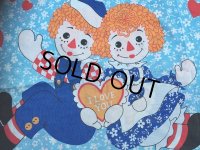 70s Vintage Pillow Case /  Raggedy Ann＆Andy (AL921)