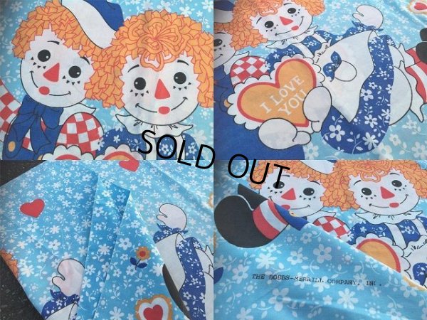 画像4: 70s Vintage Pillow Case /  Raggedy Ann＆Andy (AL921)