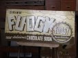 画像4: 40s Vintage Drink Fudgy Chocolate Soda Embossed Metal Sign (AL925) (4)