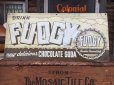 画像1: 40s Vintage Drink Fudgy Chocolate Soda Embossed Metal Sign (AL925) (1)