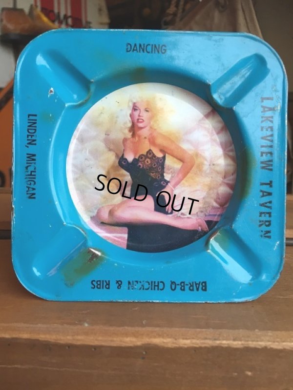 画像1: 50s Vintage Pin-Up Girl Ashtray LAKEVIEW TAVERN (AL942)