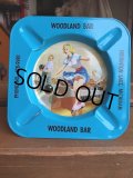 50s Vintage Pin-Up Girl Ashtray WOODLAND BAR (AL941)