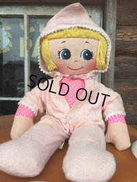 Vintage Pink Girl Rug Doll (AL951)